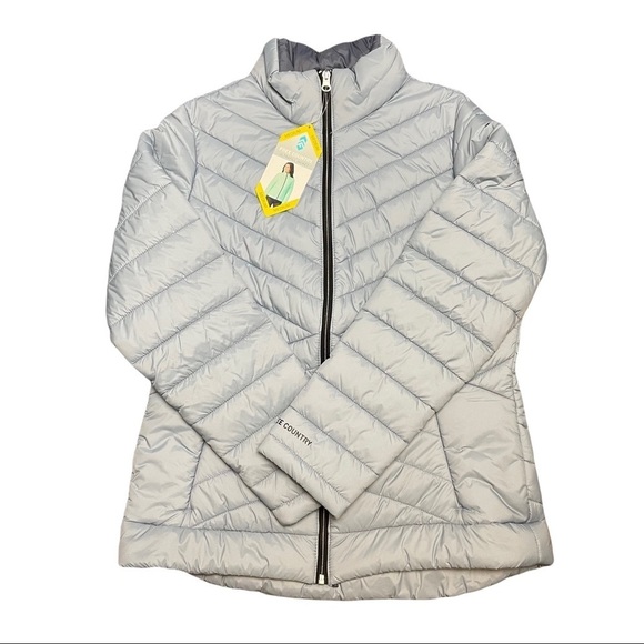 Blue Puffer Winter Jacket Coat - Picture 1 of 11